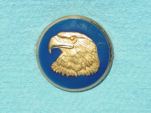 Pattern #17285 - American Eagle Head (w/ Blue Enamel)