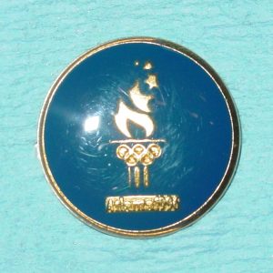 Pattern #17305 – Olympic Torch & Rings 1996 w/ Blue Enamel