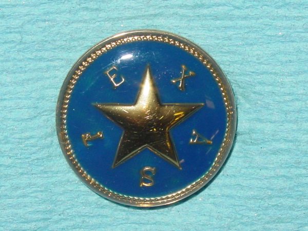 Pattern #17421 - Texas State Seal (w/ blue enamel)