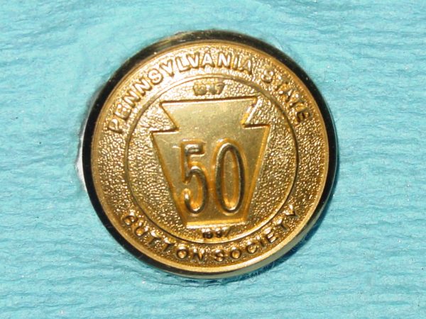 Pattern #17464 - PENNSYLVANIA STATE Button SOCIETY  50TH 1947-1997