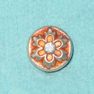 Pattern #26773 – Floral w/ Stone & Colored Enamel