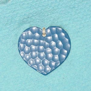 Pattern #28373 – HEART Shape w/ BLUE Enamel & Golf Pattern