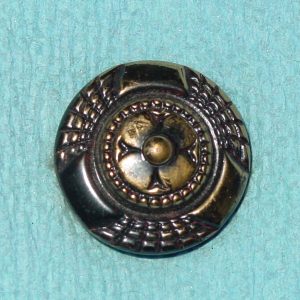 Pattern #80722 – Black Enamel w/Flower in Center